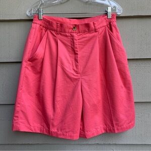 Vintage Nordstrom Town Square Barbiecore Barbie Pink Tailored Shorts Size Medium